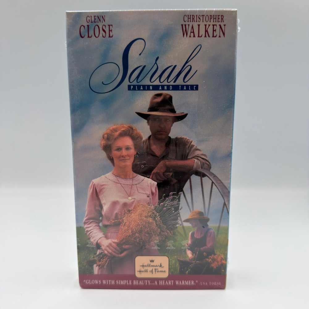 Sarah Plain & Tall VHS Glenn Close Christopher Walken Hallmark Hall of Fame NEW